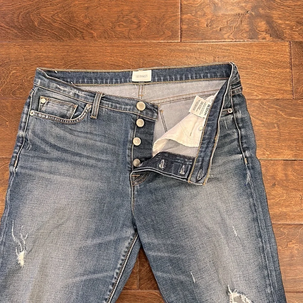 Hudson Riley Cropped Straight Relaxed Jeans Size 30 - Picture 5 of 7